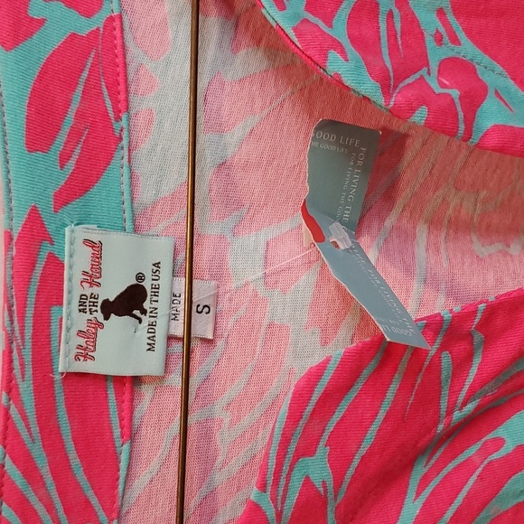 NWT Haley and the Hound Blue & Pink Floral Print Dress Size S - Picture 2 of 4